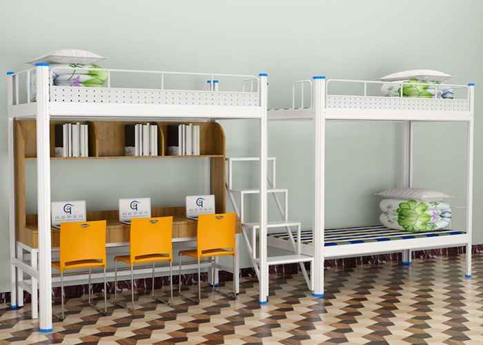 連體三人位鋼制組合公寓床 連體三人位鋼制組合公寓床